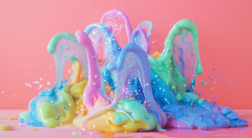 Colorful slime